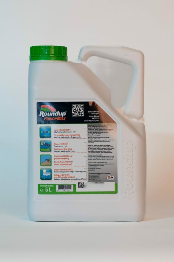 roundup powermax (10086P/B) 5 liter glyfosaat totaalherbicide herbicide onkruid 48% totaalherbicide bestrijding grassen onkruid systemische onkruidbestrijding