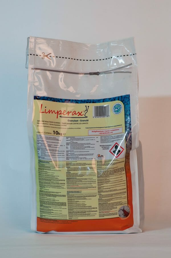 limperax (de 10323P/B) 10 kilo naaktslakken molluscicide metaldehyde slakkenverdelgingsmiddel