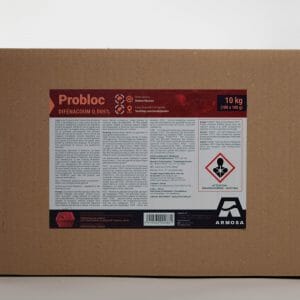 Probloc (BE2012-0019) 10 kilo difenacoum lokaas ratten muizen gebruiksklaar vochtige