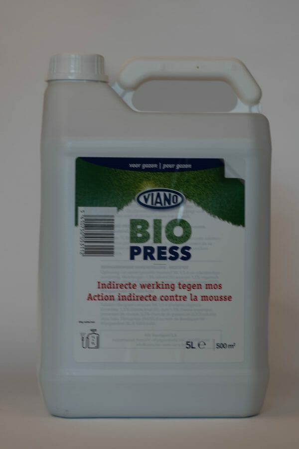 Bio Press 5 liter organische meststof NK 1,5-6 mossen gazons